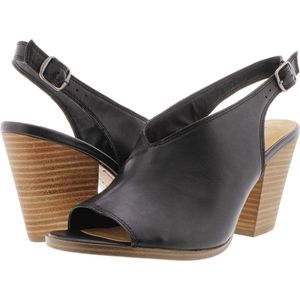 Lucky Brand Womens Ovrandie Leather Block Hee